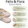 imageFelix ampamp Flora Toddler Girl Dress Shoes  Flower Girl Ballet Flats School Wedding PartyBf19tan