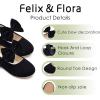 imageFelix ampamp Flora Toddler Girl Dress Shoes  Flower Girl Ballet Flats School Wedding PartySynthetic Suede Black