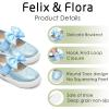 imageFelix ampamp Flora ToddlerLittle Kid Girls Running Shoes Glitter Sneakers Princess Fashion Casual Sports ShoesBs822blue