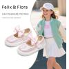 imageFelix ampamp Flora ToddlerLittle Kid Girls Running Shoes Glitter Sneakers Princess Fashion Casual Sports ShoesBs822pink