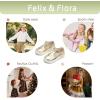 imageFelix ampamp Flora ToddlerLittle Kid Girls Running Shoes Glitter Sneakers Princess Fashion Casual Sports ShoesBs829bright Gold