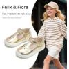 imageFelix ampamp Flora ToddlerLittle Kid Girls Running Shoes Glitter Sneakers Princess Fashion Casual Sports ShoesBs829bright Gold