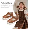 imageFelix ampamp Flora ToddlerLittle Kid Girls Running Shoes Glitter Sneakers Princess Fashion Casual Sports ShoesBs829brown