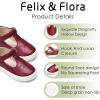imageFelix ampamp Flora ToddlerLittle Kid Girls Running Shoes Glitter Sneakers Princess Fashion Casual Sports ShoesBs829burgundy