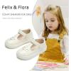imageFelix ampamp Flora ToddlerLittle Kid Girls Running Shoes Glitter Sneakers Princess Fashion Casual Sports ShoesBs829ivory White