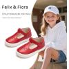imageFelix ampamp Flora ToddlerLittle Kid Girls Running Shoes Glitter Sneakers Princess Fashion Casual Sports ShoesBs829red