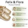 imageSoft Sole Baby Dress Shoes  Infant Baby Walking Shoes Moccasinss Rubber Sole Crib ShoesBn40gold