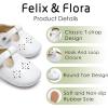 imageSoft Sole Baby Dress Shoes  Infant Baby Walking Shoes Moccasinss Rubber Sole Crib ShoesBn40white