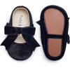 imageFelix ampamp Flora Soft Sole Baby Shoes  Infant Baby Girls Ballet Flats Moccasinss Rubber Sole Walking Crib ShoesBn38black