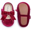 imageFelix ampamp Flora Soft Sole Baby Shoes  Infant Baby Girls Ballet Flats Moccasinss Rubber Sole Walking Crib ShoesBn38burgundy