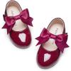 imageFelix ampamp Flora Toddler Flower Girl Dress Shoes  Girl Ballet Flats Party School Shoes WeddingB821burgundy