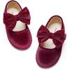 imageFelix ampamp Flora Toddler Girl Dress Shoes  Flower Girl Ballet Flats School Wedding PartyB903velvet Purple