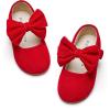 imageFelix ampamp Flora Toddler Girl Dress Shoes  Flower Girl Ballet Flats School Wedding PartySynthetic Suede Red