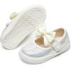 imageFelix ampamp Flora ToddlerLittle Kid Girls Running Shoes Glitter Sneakers Princess Fashion Casual Sports ShoesBs822white