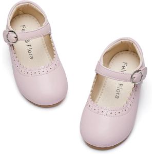 imageFelix ampamp Flora Toddler Girl Dress Shoes  Flower Girl Ballet Flats School Wedding PartyBf19pink