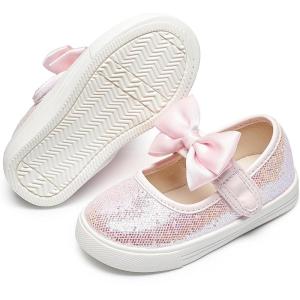 imageFelix ampamp Flora ToddlerLittle Kid Girls Running Shoes Glitter Sneakers Princess Fashion Casual Sports ShoesBs822pink