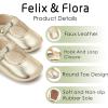 imageSoft Sole Baby Dress Shoes  Infant Baby Walking Shoes Moccasinss Rubber Sole Crib ShoesB8725bright Gold