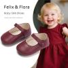 imageSoft Sole Baby Dress Shoes  Infant Baby Walking Shoes Moccasinss Rubber Sole Crib ShoesB8725burgundy