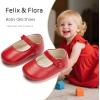 imageSoft Sole Baby Dress Shoes  Infant Baby Walking Shoes Moccasinss Rubber Sole Crib ShoesB8725red