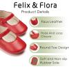 imageSoft Sole Baby Dress Shoes  Infant Baby Walking Shoes Moccasinss Rubber Sole Crib ShoesB8725red