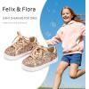 imageFelix ampamp Flora ToddlerLittle Kid Girls Running Shoes Sports Sneakers Princess Casual Glitter ShoesBs819champagne Pink