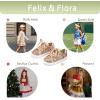 imageFelix ampamp Flora ToddlerLittle Kid Girls Running Shoes Sports Sneakers Princess Casual Glitter ShoesBs819champagne Pink