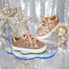 imageFelix ampamp Flora ToddlerLittle Kid Girls Running Shoes Sports Sneakers Princess Casual Glitter ShoesBs819champagne Pink