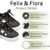 imageFelix ampamp Flora ToddlerLittle Kid Girls Running Shoes Sports Sneakers Princess Casual Glitter ShoesBs819glitter Black