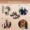 imageFelix ampamp Flora Toddler Little Girl Mary Jane Dress Shoes  Ballet Flats for Easter Flower Girl Party School ShoesB435chocolate