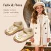 imageFelix ampamp Flora Toddler Little Girl Mary Jane Dress Shoes  Ballet Flats for Easter Flower Girl Party School ShoesB435gold