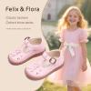 imageFelix ampamp Flora Toddler Little Girl Mary Jane Dress Shoes  Ballet Flats for Easter Flower Girl Party School ShoesB438pink