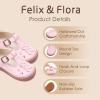 imageFelix ampamp Flora Toddler Little Girl Mary Jane Dress Shoes  Ballet Flats for Easter Flower Girl Party School ShoesB438pink
