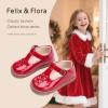 imageFelix ampamp Flora Toddler Little Girl Mary Jane Dress Shoes  Ballet Flats for Easter Flower Girl Party School ShoesB438pl Red
