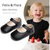 imageSoft Sole Baby Dress Shoes  Infant Baby Walking Shoes Moccasinss Rubber Sole Crib ShoesB8725fl Black