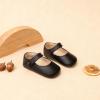 imageSoft Sole Baby Dress Shoes  Infant Baby Walking Shoes Moccasinss Rubber Sole Crib ShoesB8725fl Black