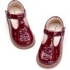imageFelix ampamp Flora Toddler Little Girl Mary Jane Dress Shoes  Ballet Flats for Easter Flower Girl Party School ShoesB438pl Burgundy