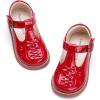 imageFelix ampamp Flora Toddler Little Girl Mary Jane Dress Shoes  Ballet Flats for Easter Flower Girl Party School ShoesB438pl Red