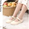 imageFelix ampamp Flora Toddler Flower Girl Dress Shoes  Baby Girl Ballet Mary Jane Flats for Party School WeddingB902beige