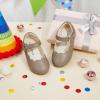 imageFelix ampamp Flora Toddler Flower Girl Dress Shoes  Baby Girl Ballet Mary Jane Flats for Party School WeddingB902grey