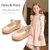 imageFelix ampamp Flora Toddler Flower Girl Dress Shoes  Baby Girl Ballet Mary Jane Flats for Party School WeddingB902nude