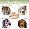imageFelix ampamp Flora Toddler Flower Girl Dress Shoes  Baby Girl Ballet Mary Jane Flats for Party School WeddingB902nude