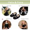 imageFelix ampamp Flora Toddler Little Girls Dress Shoes  Flower Girls Mary Jane Flats Ballet Shoes Party WeddingBf22black