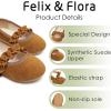 imageFelix ampamp Flora Toddler Little Girls Dress Shoes  Flower Girls Mary Jane Flats Ballet Shoes Party WeddingBf22brown