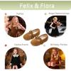 imageFelix ampamp Flora Toddler Little Girls Dress Shoes  Flower Girls Mary Jane Flats Ballet Shoes Party WeddingBf22brown