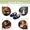 imageFelix ampamp Flora Toddler Little Girls Dress Shoes  Flower Girls Mary Jane Flats Ballet Shoes Party WeddingBf22navy Blue