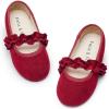 imageFelix ampamp Flora Toddler Little Girls Dress Shoes  Flower Girls Mary Jane Flats Ballet Shoes Party WeddingBf22burgundy