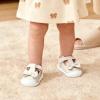 image:imageFelix amp Flora Soft Sole Baby Dress Shoes  Infant Baby Walking Shoes Moccasinss Rubber Sole Crib ShoesByb03fl Beige
