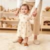 image:imageFelix amp Flora Soft Sole Baby Dress Shoes  Infant Baby Walking Shoes Moccasinss Rubber Sole Crib ShoesByb03fl Brown