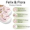 image:imageFelix amp Flora Soft Sole Baby Dress Shoes  Infant Baby Walking Shoes Moccasinss Rubber Sole Crib ShoesByb03pink
