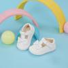 image:imageFelix amp Flora Soft Sole Baby Dress Shoes  Infant Baby Walking Shoes Moccasinss Rubber Sole Crib ShoesByb03white